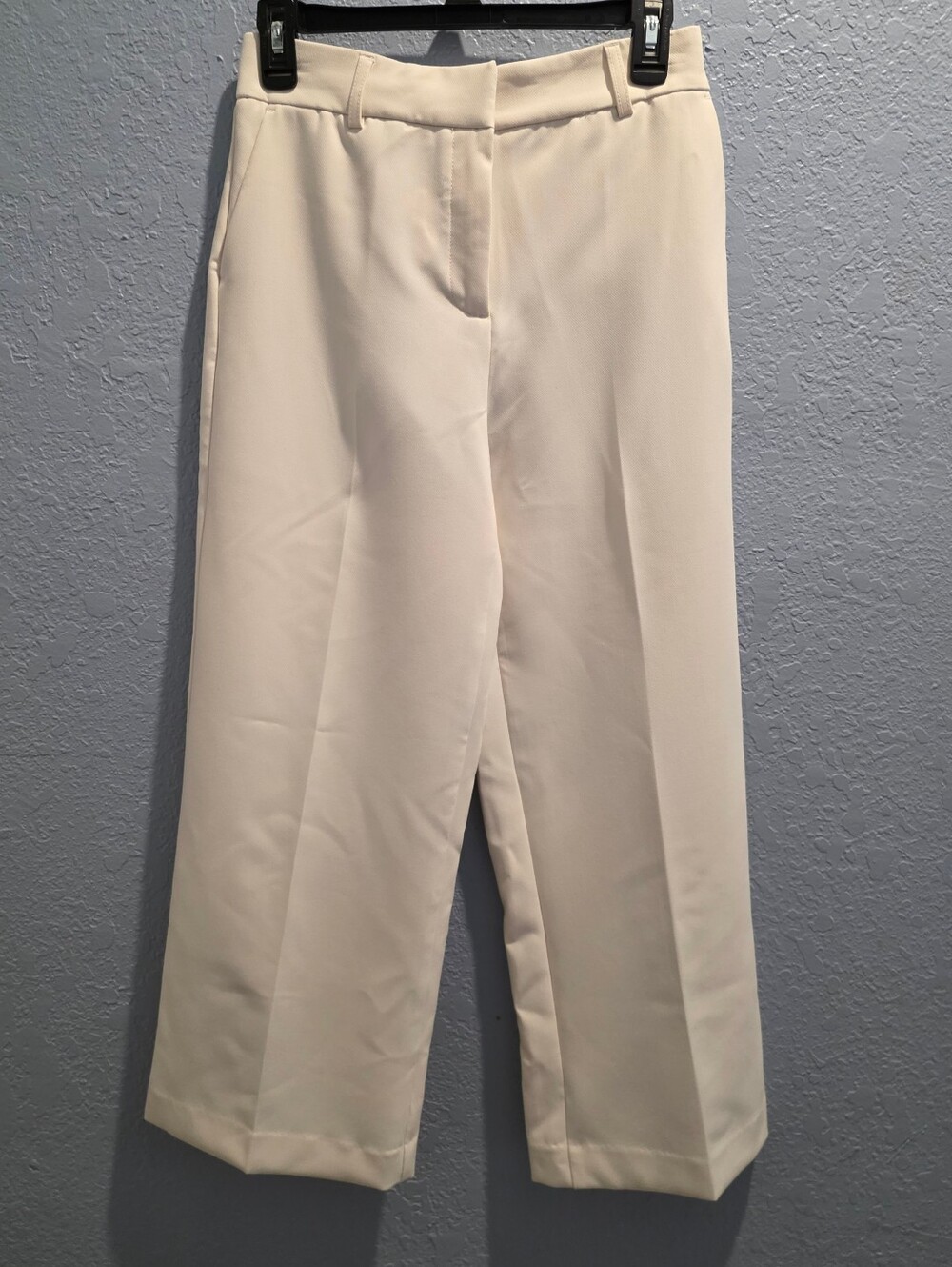 Joie Cream Wide-Leg Crop Trousers